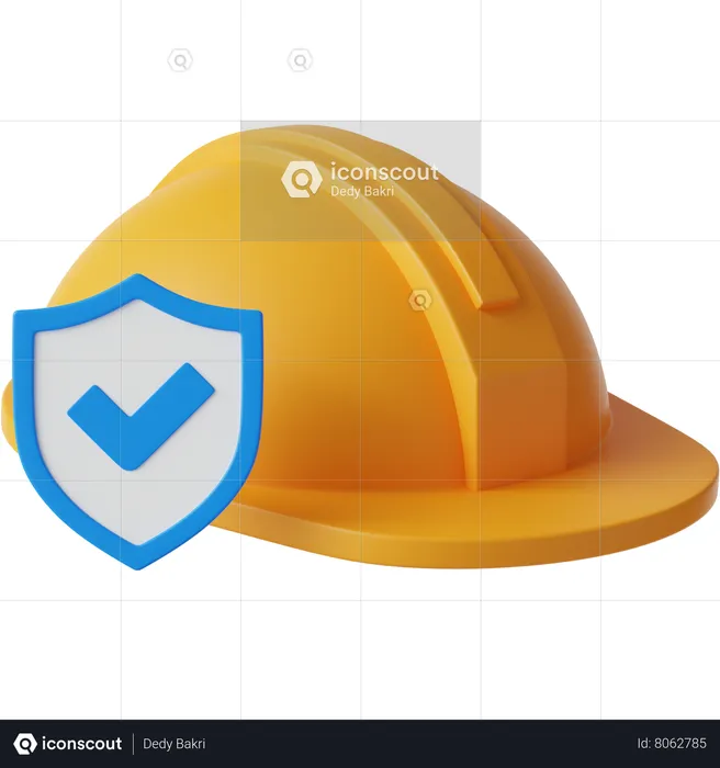 Seguro de construcción  3D Icon