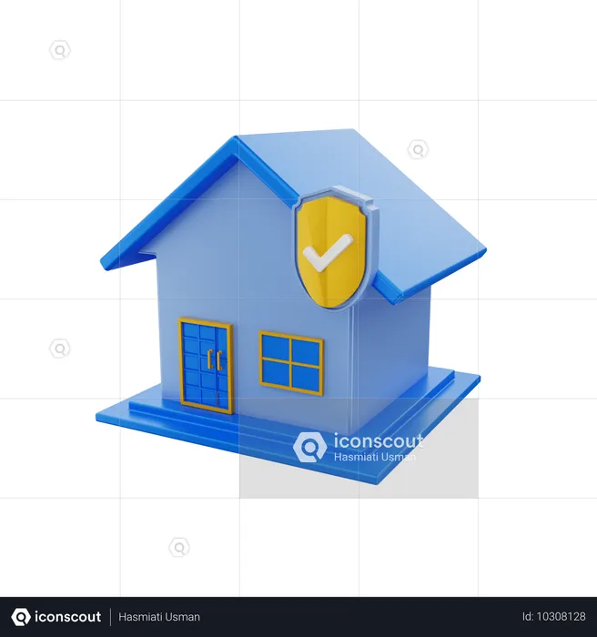 Seguro de hogar  3D Icon