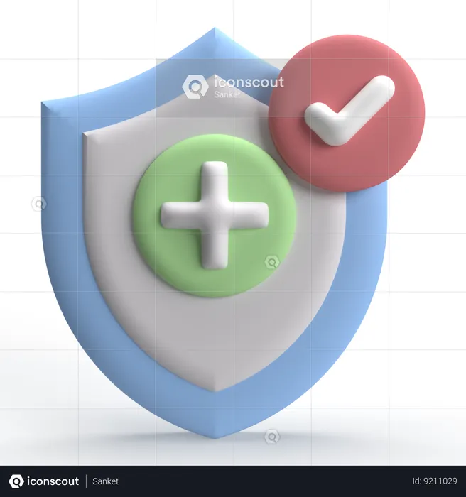 Seguro de salud  3D Icon