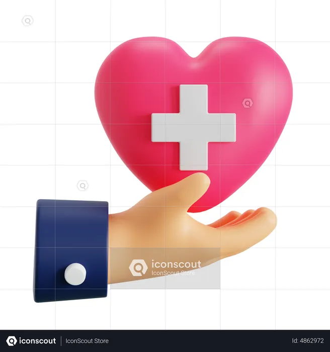 Seguro de salud  3D Icon