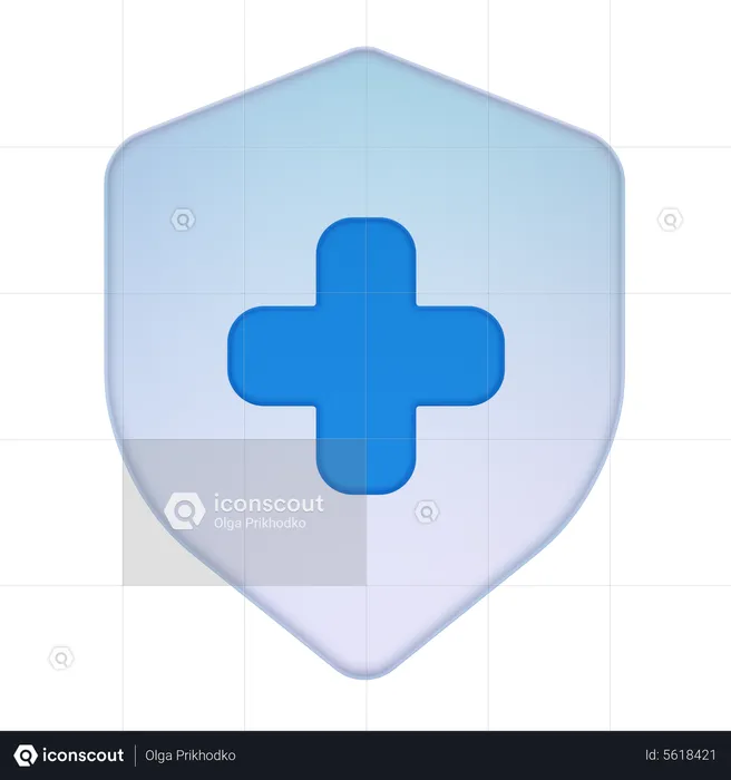 Seguro de salud  3D Icon