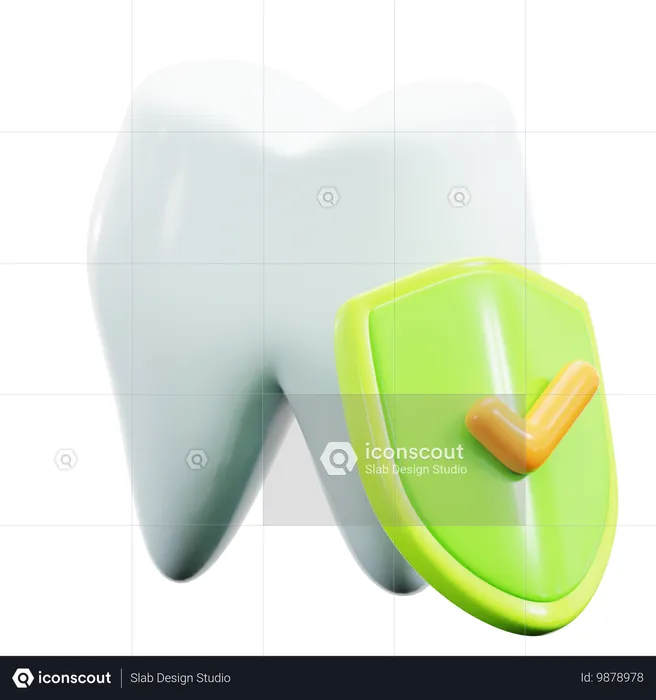 Seguro dental  3D Icon