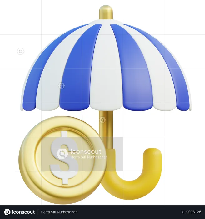 Seguro financeiro  3D Icon