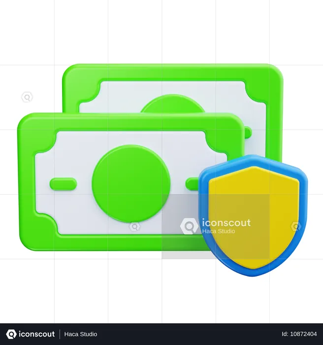 Seguro financeiro  3D Icon