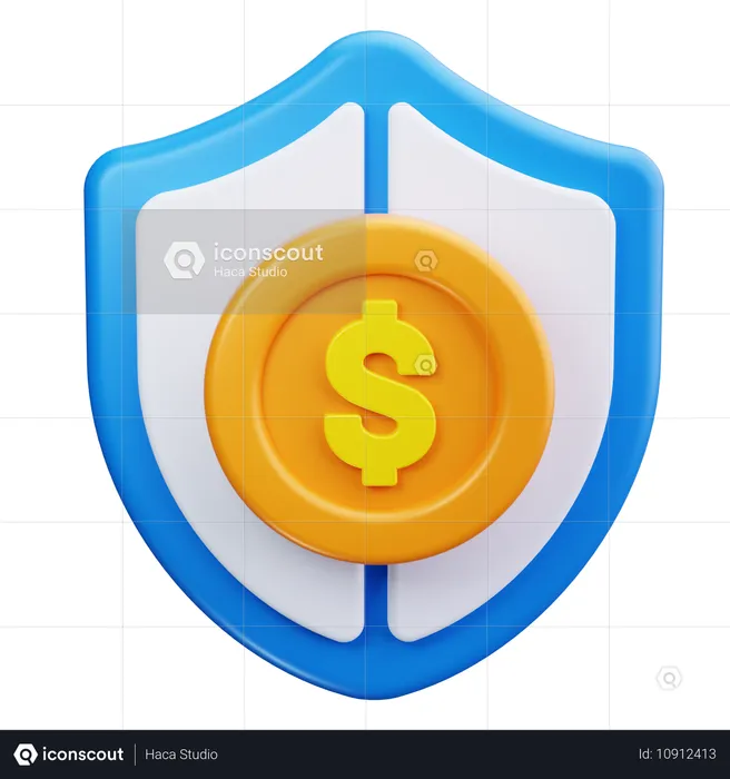 Seguro financeiro  3D Icon