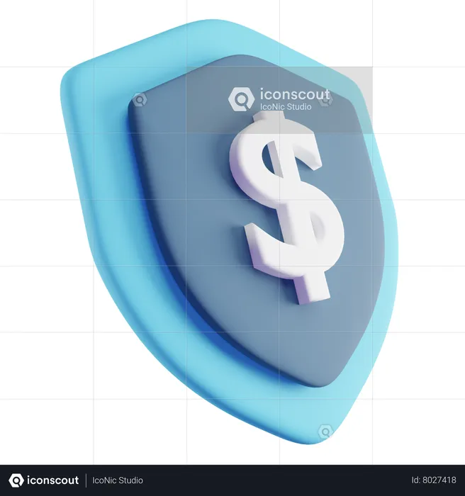 Seguro financeiro  3D Icon