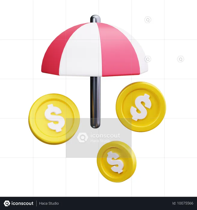 Seguro financiero  3D Icon