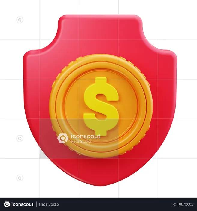 Seguro financiero  3D Icon