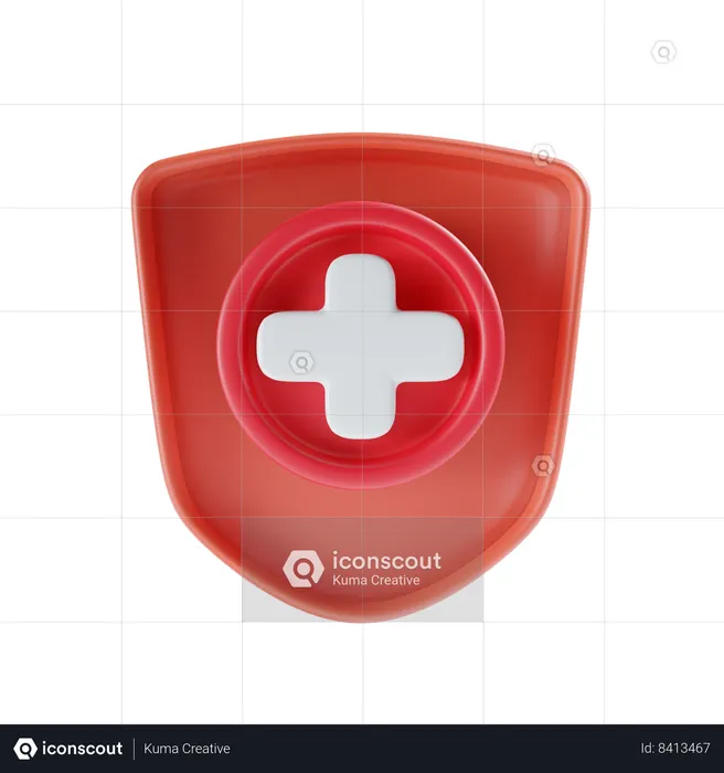 Seguro médico  3D Icon