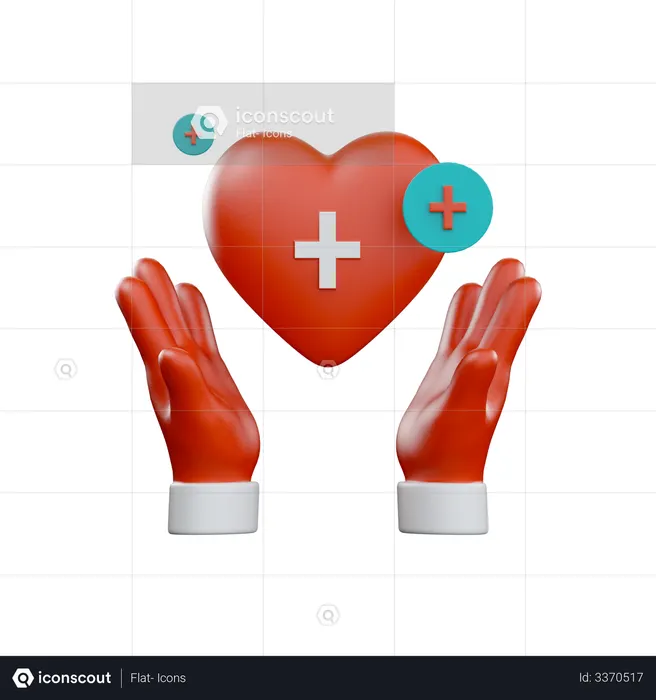 Seguro médico  3D Icon
