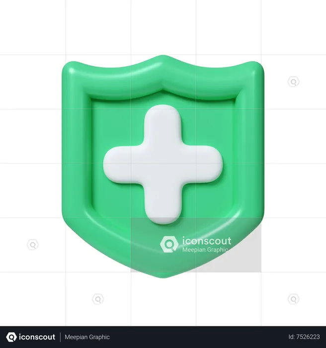 Seguro médico  3D Icon