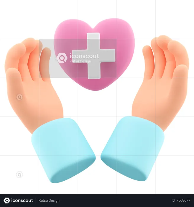 Seguro médico  3D Icon