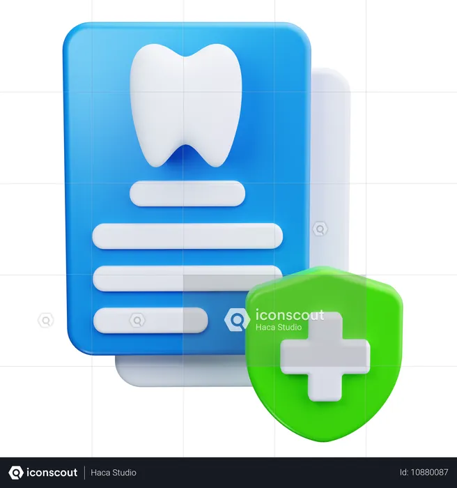 Seguro dental  3D Icon