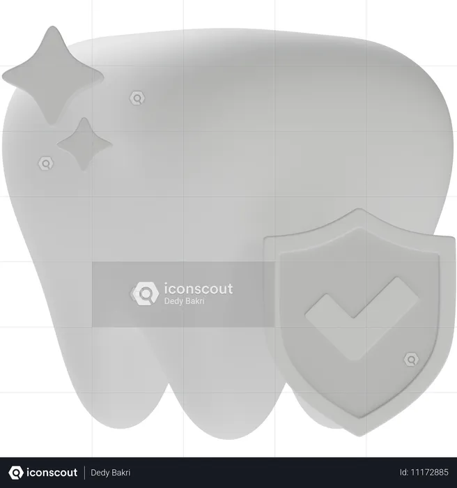 Seguro dental  3D Icon