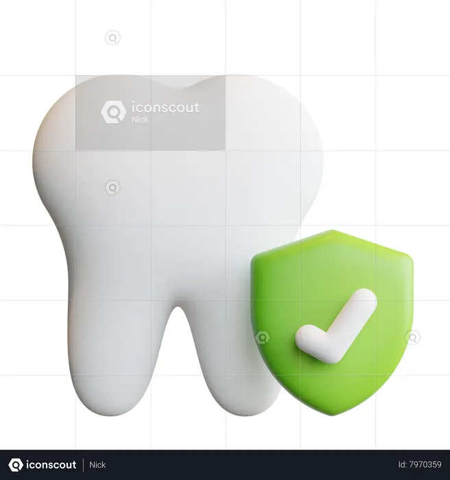 Seguro dental  3D Icon