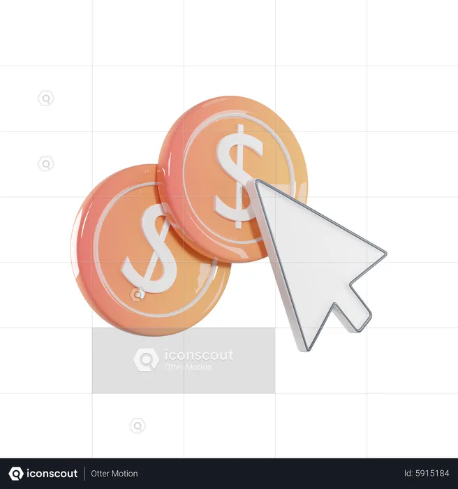 Seleccionar dinero  3D Icon