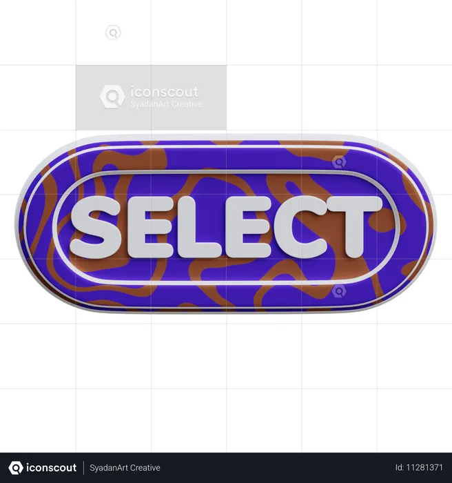 Select Button  3D Icon