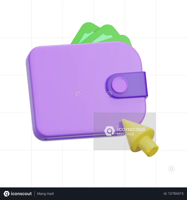 Select Wallet  3D Icon