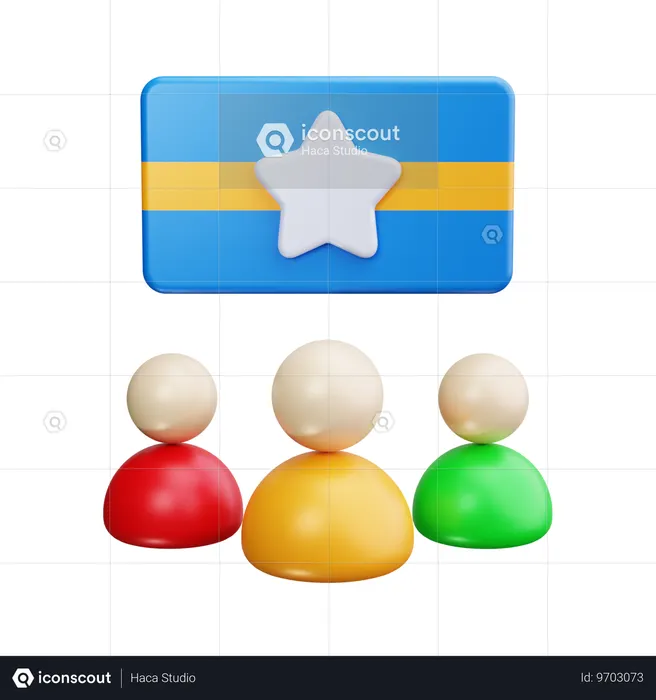 Selected Candidate  3D Icon