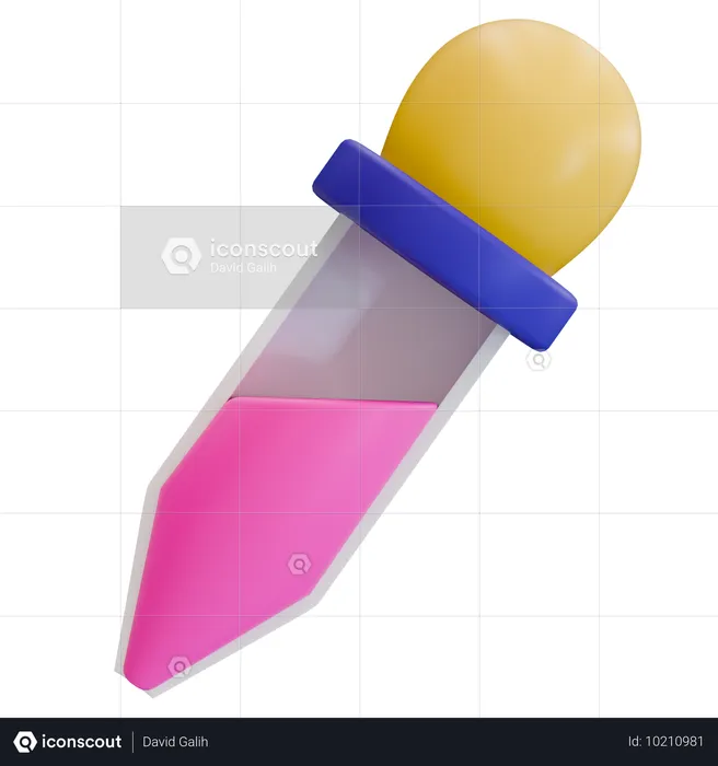 Pipette à couleurs  3D Icon