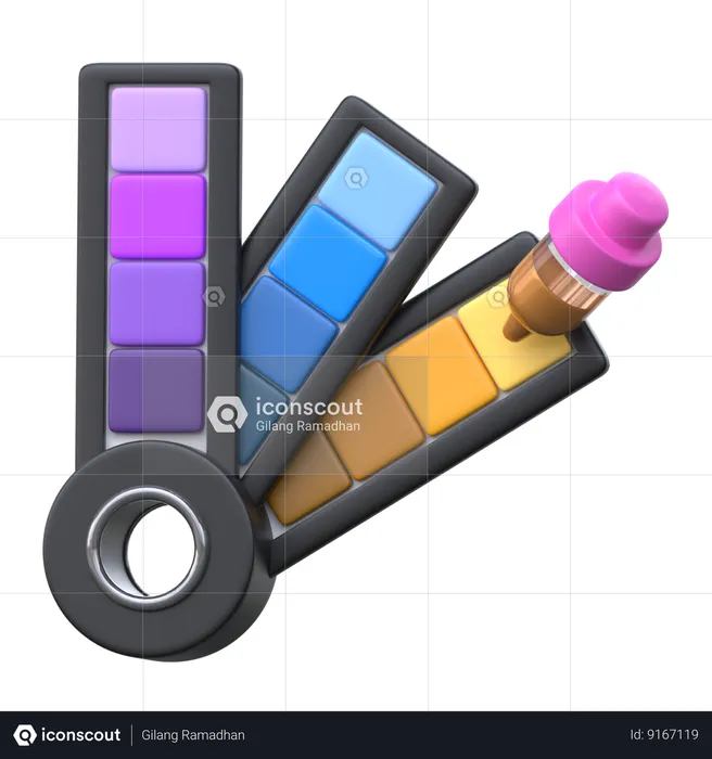 Sélecteur de palette de couleurs  3D Icon