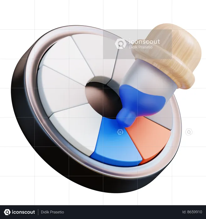 Selector de color  3D Icon