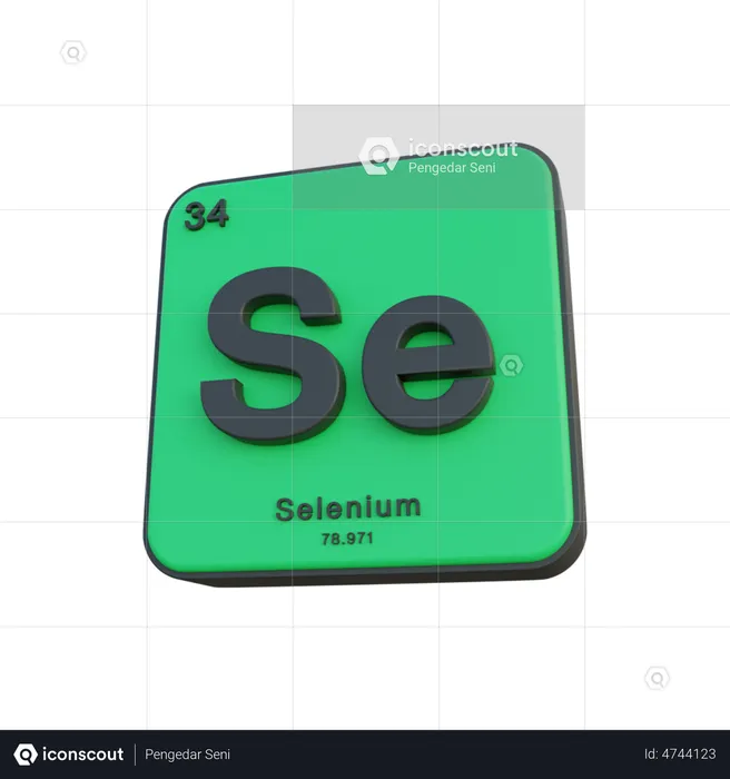 Selenium  3D Illustration