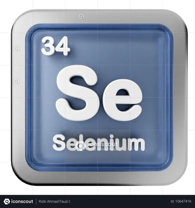 Selenium Periodic Table  3D Icon