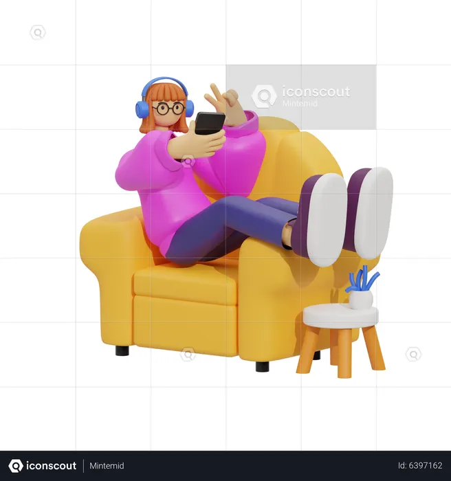 Selfie numérique  3D Icon