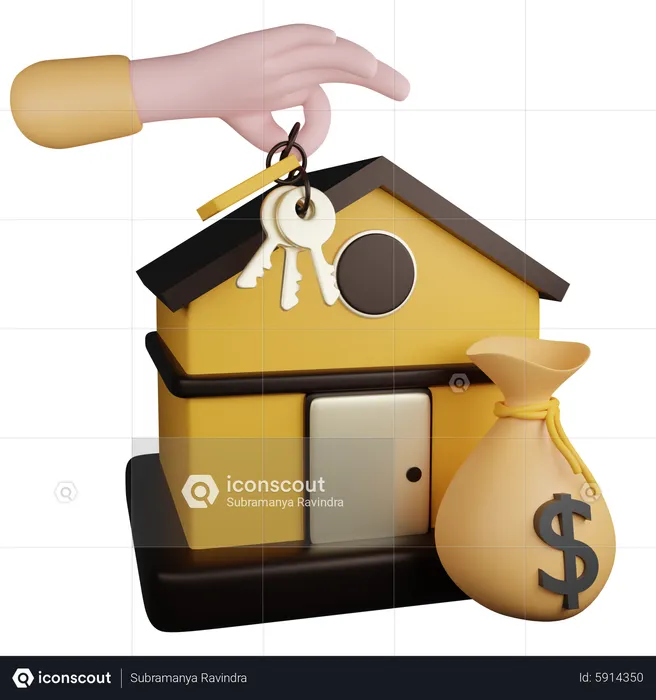 Sell House  3D Icon