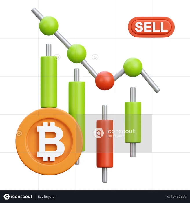 Sell Stock  3D Icon