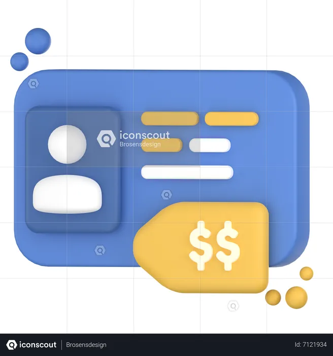 Selling Data  3D Icon
