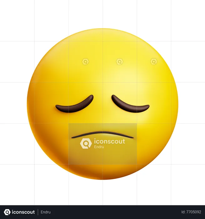 Sem esperança Emoji 3D Icon