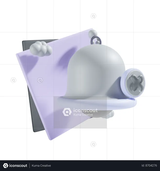 Nenhuma notificação  3D Icon