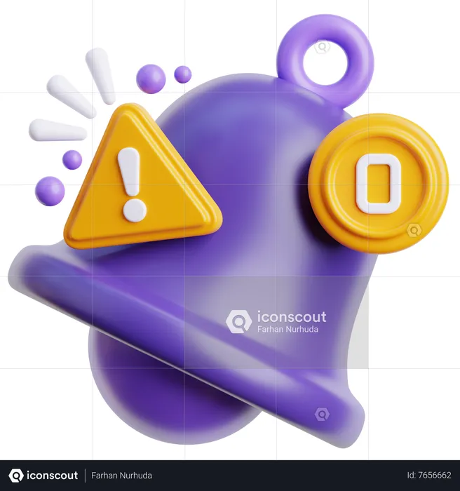 Nenhuma notificação  3D Icon