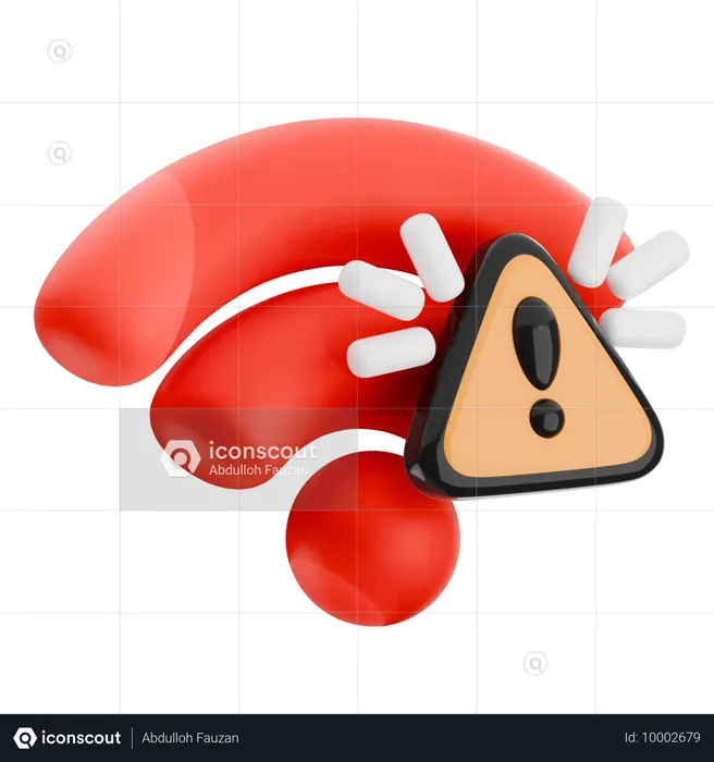 Sem wi-fi  3D Icon