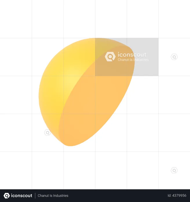 Meio círculo  3D Illustration