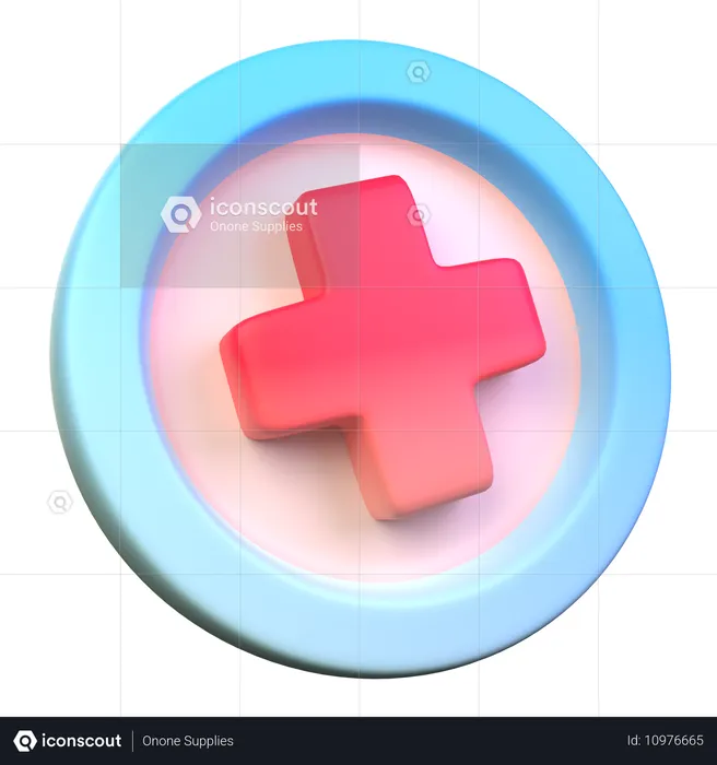 Signo de hospital  3D Icon