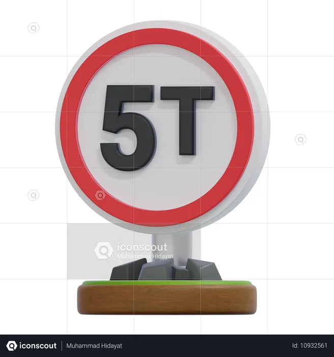 Señal de límite de carga  3D Icon