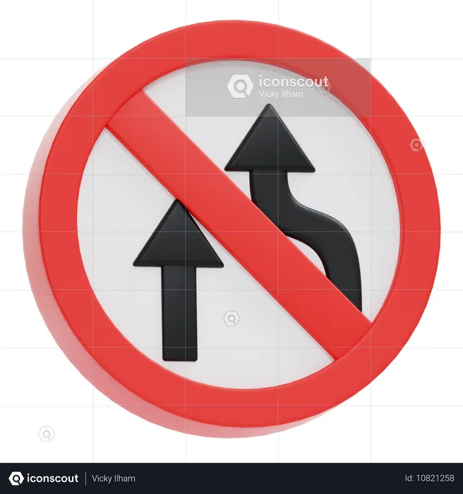 Señal de prohibido pasar  3D Icon