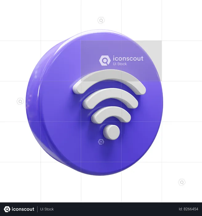 Señal wifi  3D Icon