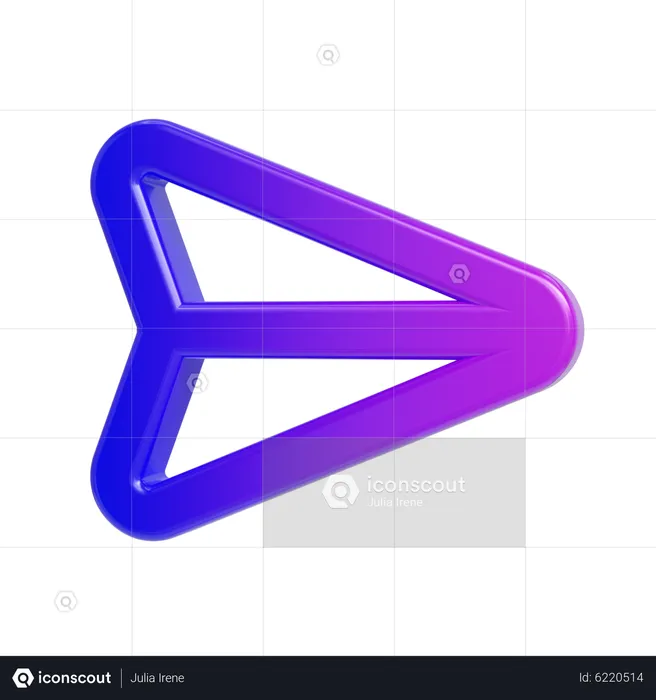 Send  3D Icon
