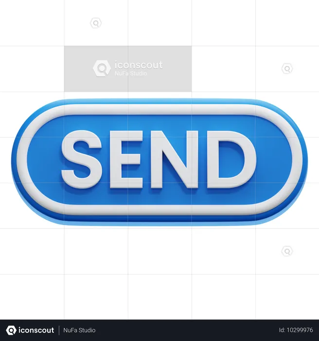 Send Button  3D Icon