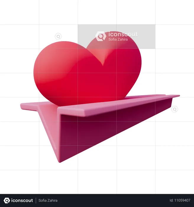 Send Love  3D Icon