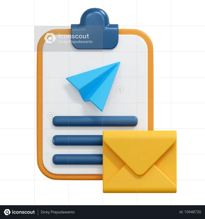 Send Message  3D Icon