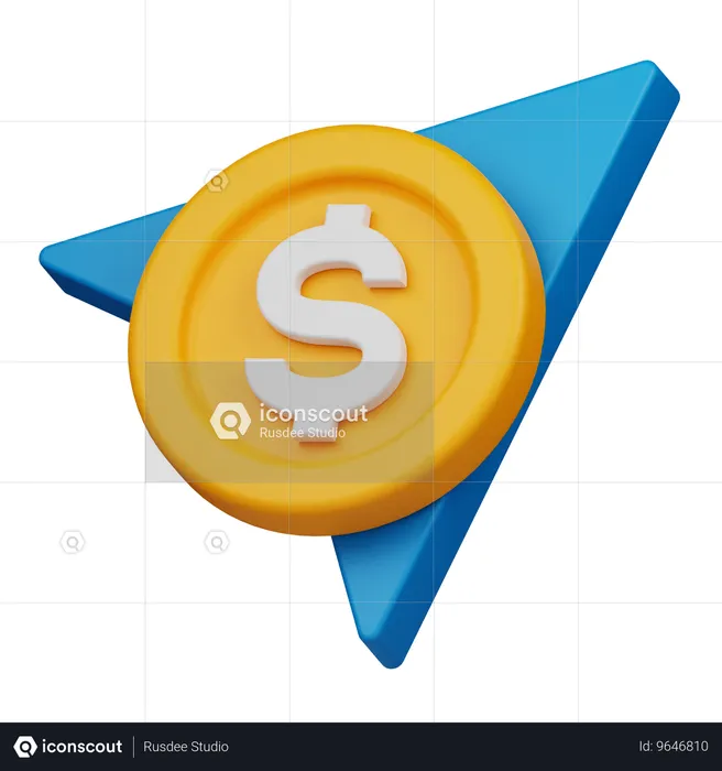 Send Money  3D Icon