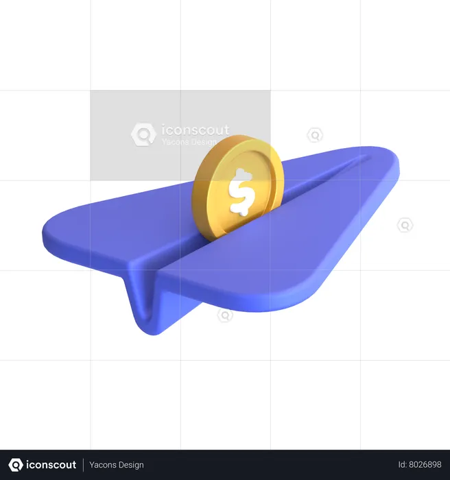 Send Money  3D Icon