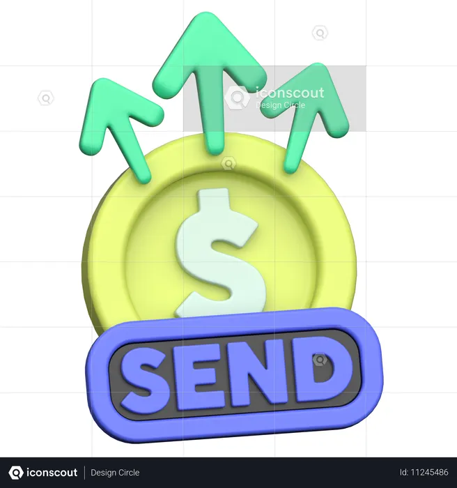 Send Money  3D Icon