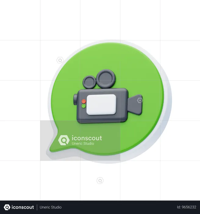 Send Video  3D Icon