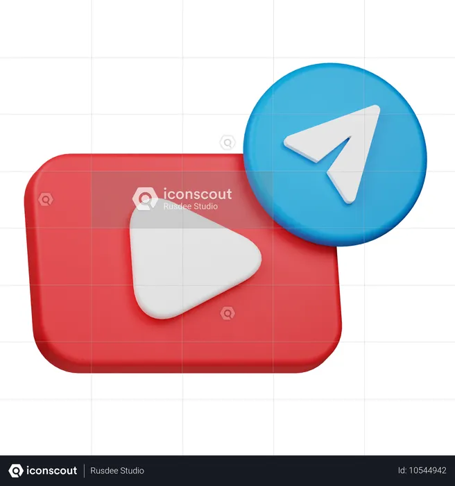 Video senden  3D Icon